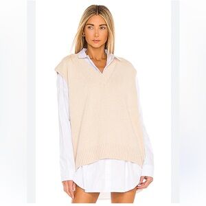 Vila Milano Academia Sweater Vest Blouse